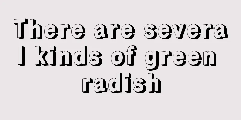 There are several kinds of green radish