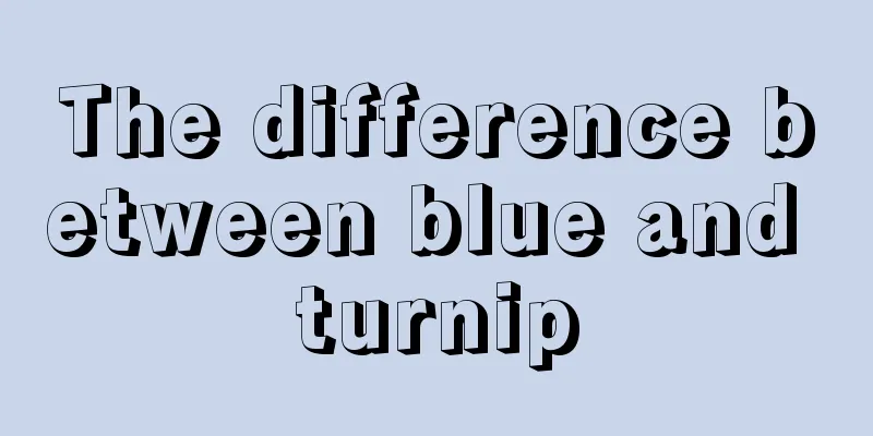 The difference between blue and turnip