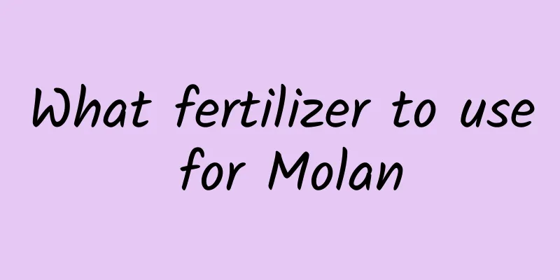 What fertilizer to use for Molan