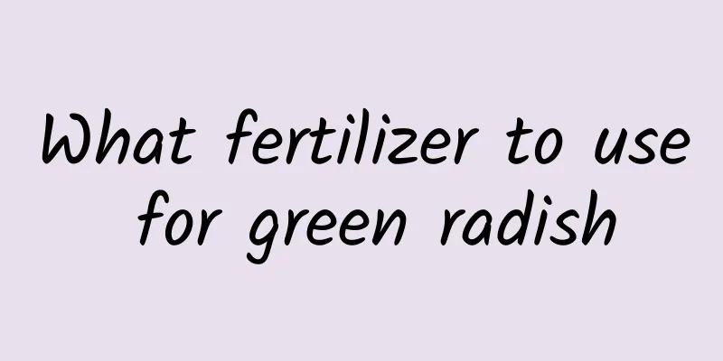 What fertilizer to use for green radish