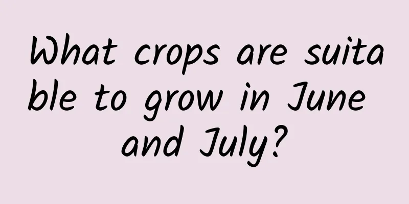 What crops are suitable to grow in June and July?