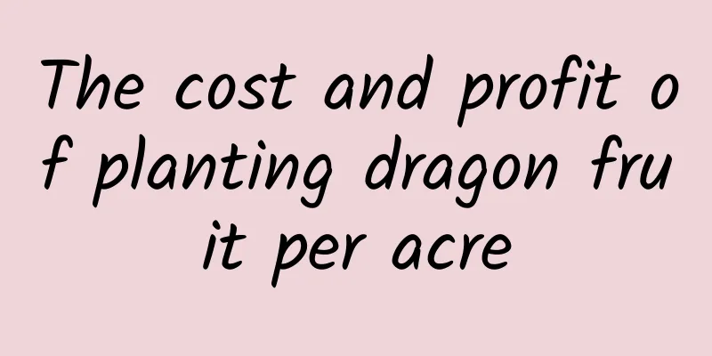 The cost and profit of planting dragon fruit per acre