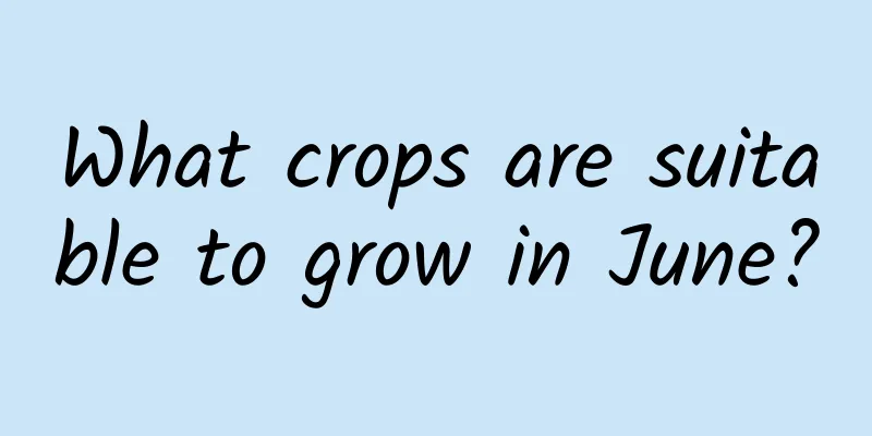 What crops are suitable to grow in June?