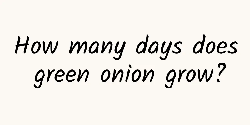 How many days does green onion grow?