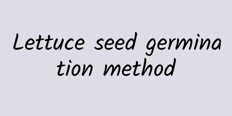 Lettuce seed germination method