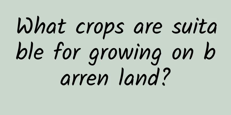 What crops are suitable for growing on barren land?