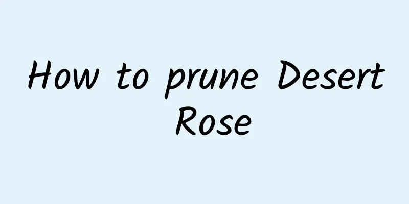 How to prune Desert Rose