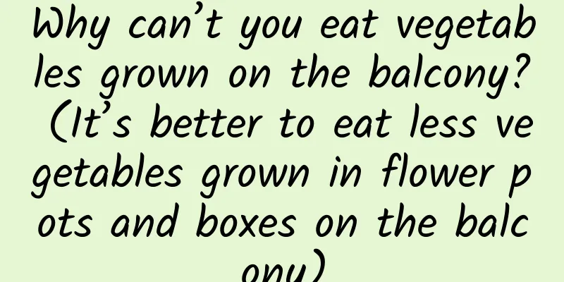 Why can’t you eat vegetables grown on the balcony? (It’s better to eat less vegetables grown in flower pots and boxes on the balcony)