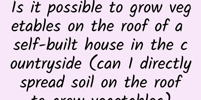 Is it possible to grow vegetables on the roof of a self-built house in the countryside (can I directly spread soil on the roof to grow vegetables)