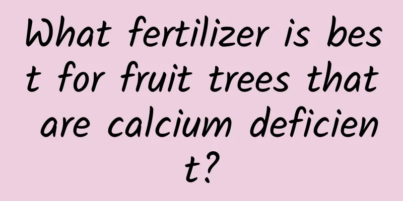 What fertilizer is best for fruit trees that are calcium deficient?