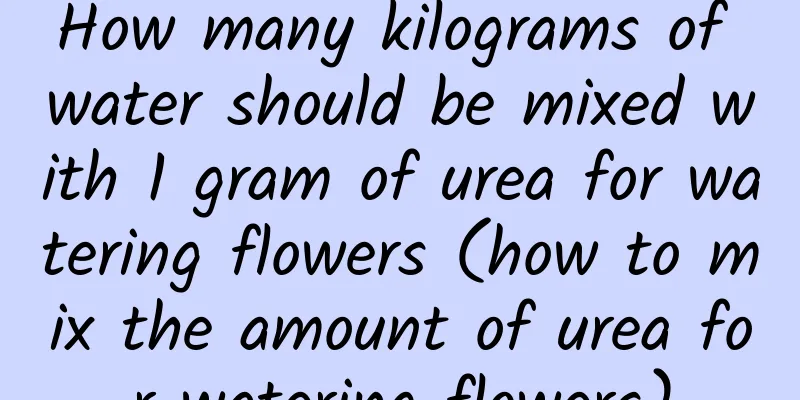 How many kilograms of water should be mixed with 1 gram of urea for watering flowers (how to mix the amount of urea for watering flowers)