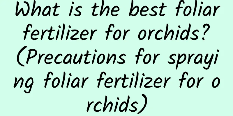 What is the best foliar fertilizer for orchids? (Precautions for spraying foliar fertilizer for orchids)