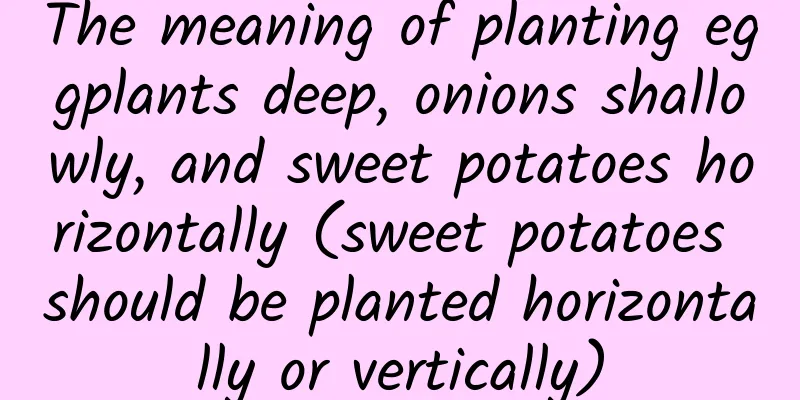 The meaning of planting eggplants deep, onions shallowly, and sweet potatoes horizontally (sweet potatoes should be planted horizontally or vertically)
