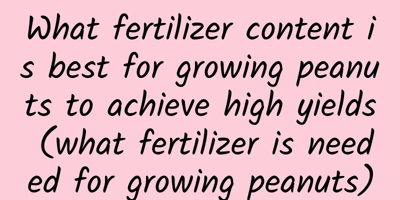 What fertilizer content is best for growing peanuts to achieve high yields (what fertilizer is needed for growing peanuts)