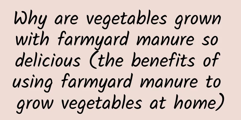 Why are vegetables grown with farmyard manure so delicious (the benefits of using farmyard manure to grow vegetables at home)