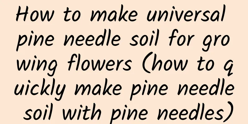 How to make universal pine needle soil for growing flowers (how to quickly make pine needle soil with pine needles)