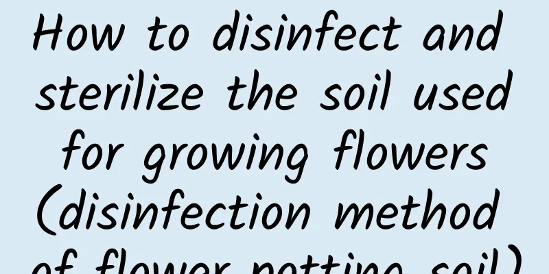 How to disinfect and sterilize the soil used for growing flowers (disinfection method of flower potting soil)