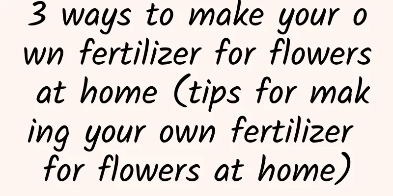 3 ways to make your own fertilizer for flowers at home (tips for making your own fertilizer for flowers at home)