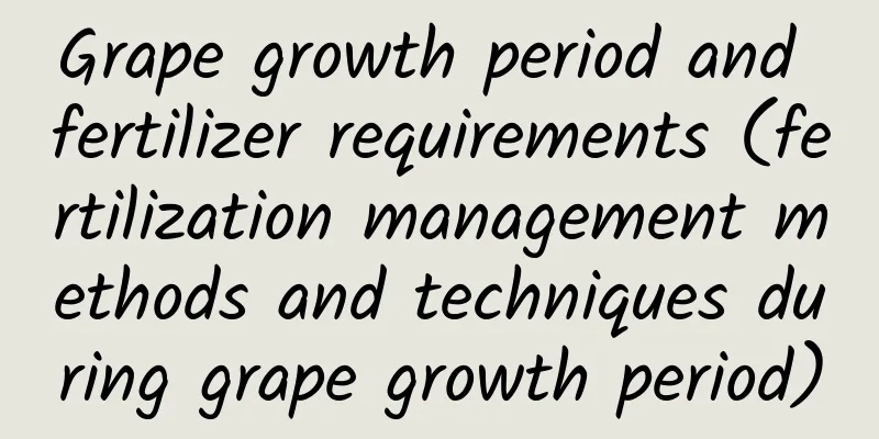 Grape growth period and fertilizer requirements (fertilization management methods and techniques during grape growth period)