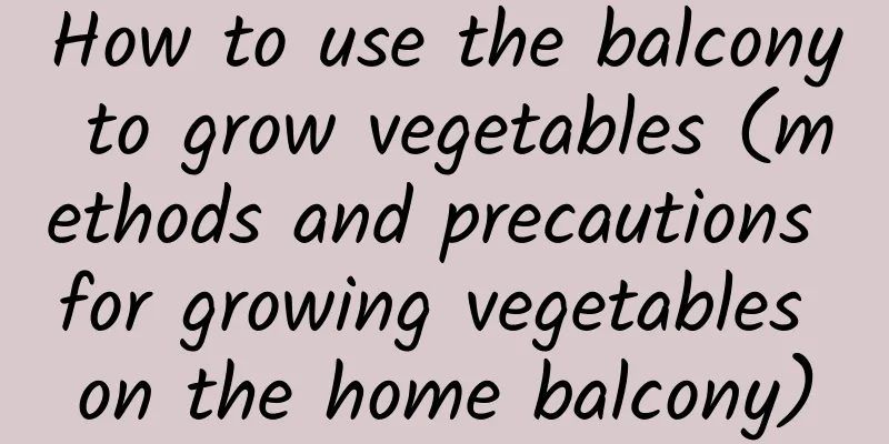 How to use the balcony to grow vegetables (methods and precautions for growing vegetables on the home balcony)