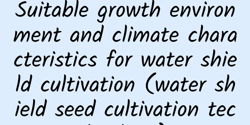 Suitable growth environment and climate characteristics for water shield cultivation (water shield seed cultivation technology)