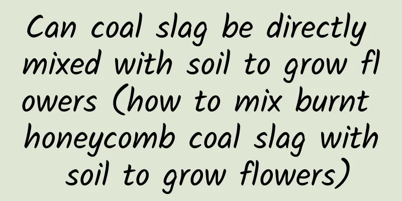 Can coal slag be directly mixed with soil to grow flowers (how to mix burnt honeycomb coal slag with soil to grow flowers)