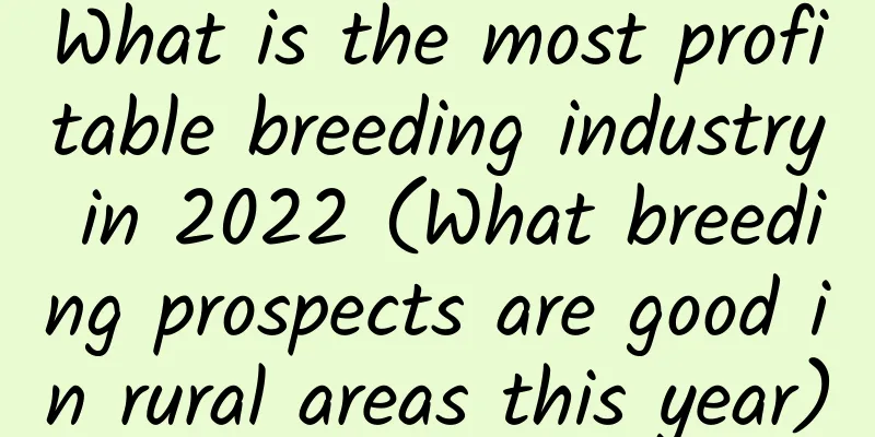What is the most profitable breeding industry in 2022 (What breeding prospects are good in rural areas this year)