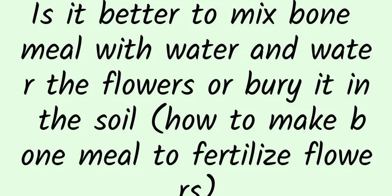 Is it better to mix bone meal with water and water the flowers or bury it in the soil (how to make bone meal to fertilize flowers)