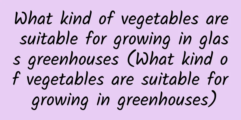 What kind of vegetables are suitable for growing in glass greenhouses (What kind of vegetables are suitable for growing in greenhouses)