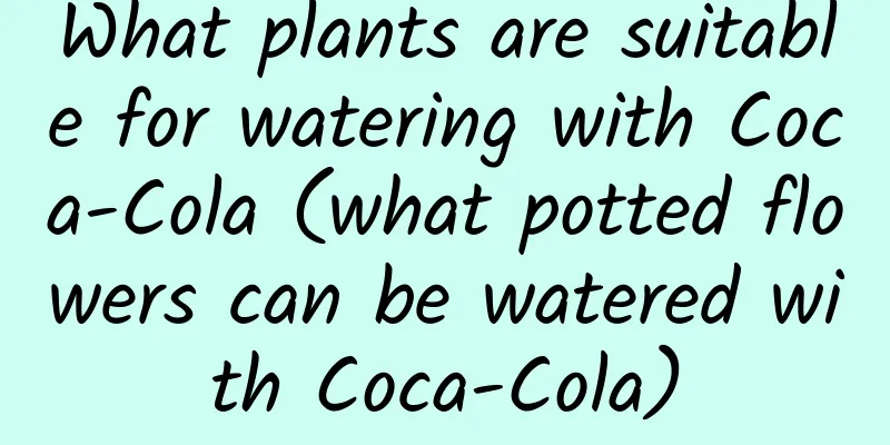 What plants are suitable for watering with Coca-Cola (what potted flowers can be watered with Coca-Cola)