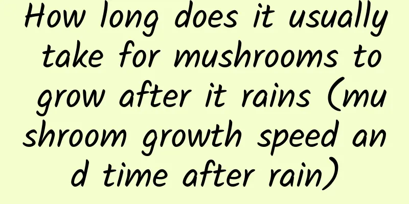 How long does it usually take for mushrooms to grow after it rains (mushroom growth speed and time after rain)