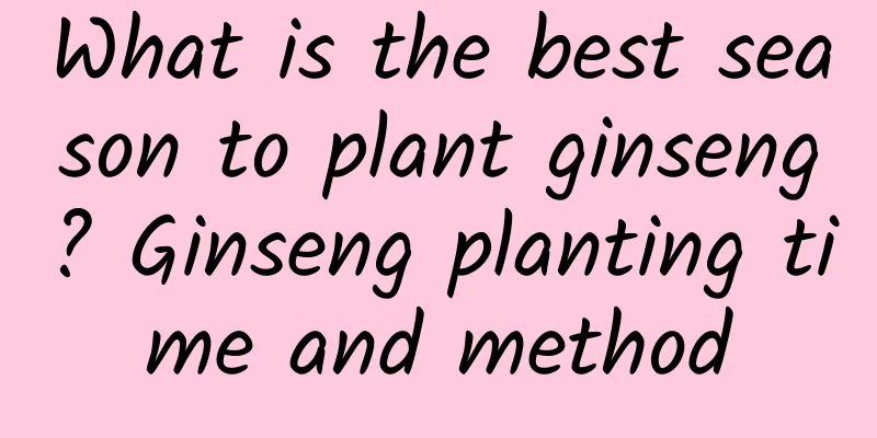 What is the best season to plant ginseng? Ginseng planting time and method