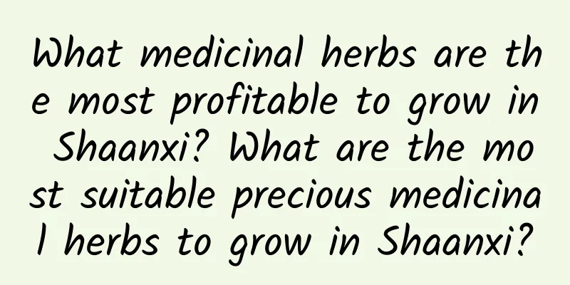 What medicinal herbs are the most profitable to grow in Shaanxi? What are the most suitable precious medicinal herbs to grow in Shaanxi?