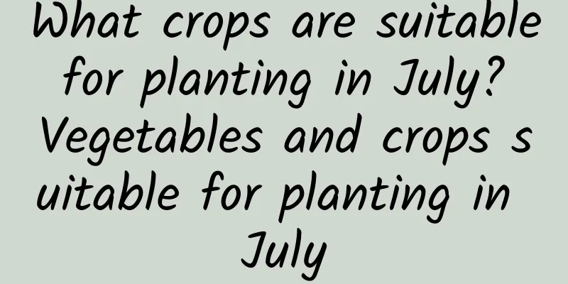 What crops are suitable for planting in July? Vegetables and crops suitable for planting in July