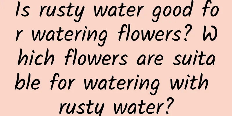 Is rusty water good for watering flowers? Which flowers are suitable for watering with rusty water?