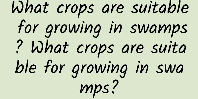 What crops are suitable for growing in swamps? What crops are suitable for growing in swamps?