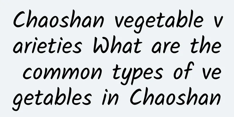 Chaoshan vegetable varieties What are the common types of vegetables in Chaoshan