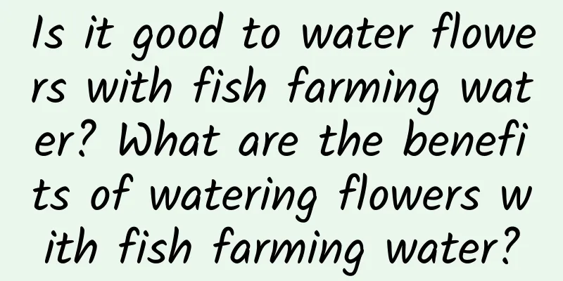 Is it good to water flowers with fish farming water? What are the benefits of watering flowers with fish farming water?