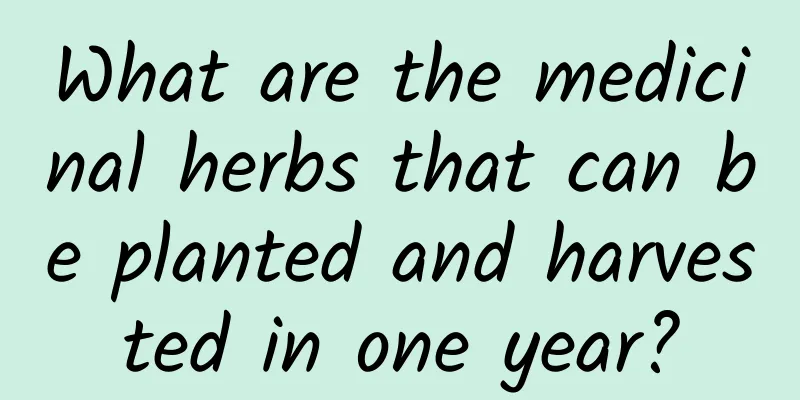 What are the medicinal herbs that can be planted and harvested in one year?