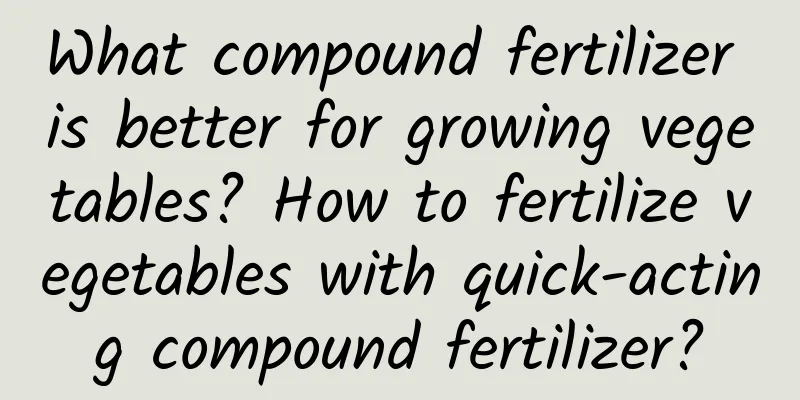 What compound fertilizer is better for growing vegetables? How to fertilize vegetables with quick-acting compound fertilizer?