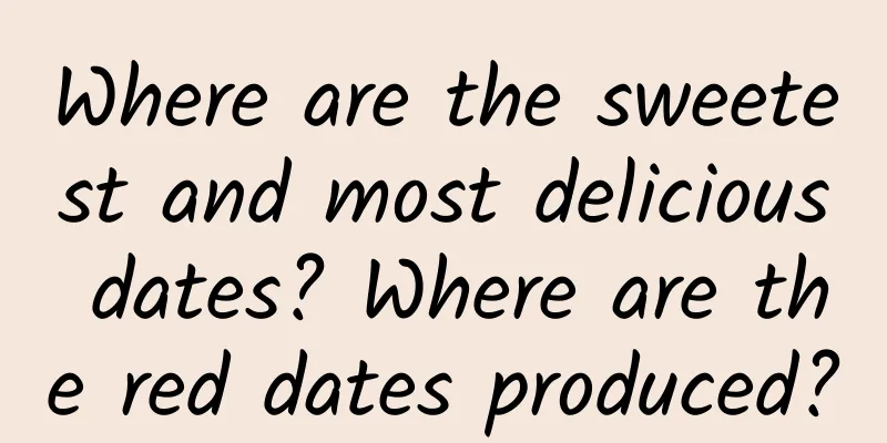 Where are the sweetest and most delicious dates? Where are the red dates produced?