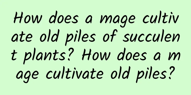 How does a mage cultivate old piles of succulent plants? How does a mage cultivate old piles?