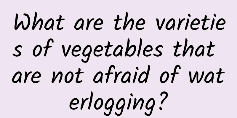 What are the varieties of vegetables that are not afraid of waterlogging?