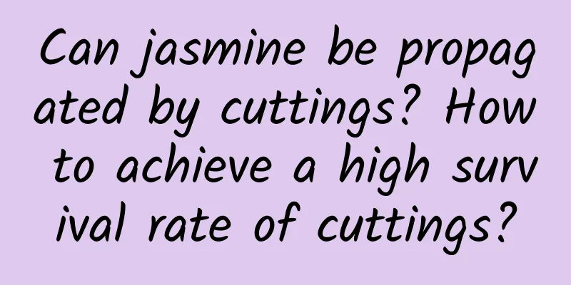 Can jasmine be propagated by cuttings? How to achieve a high survival rate of cuttings?