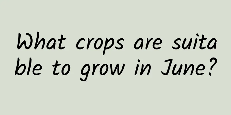 What crops are suitable to grow in June?