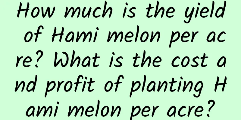 How much is the yield of Hami melon per acre? What is the cost and profit of planting Hami melon per acre?