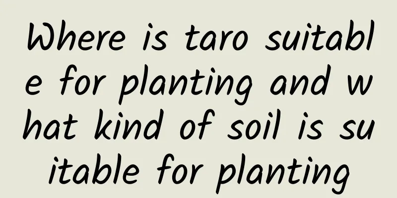 Where is taro suitable for planting and what kind of soil is suitable for planting