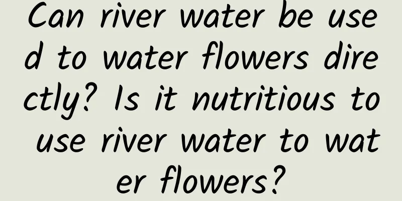 Can river water be used to water flowers directly? Is it nutritious to use river water to water flowers?
