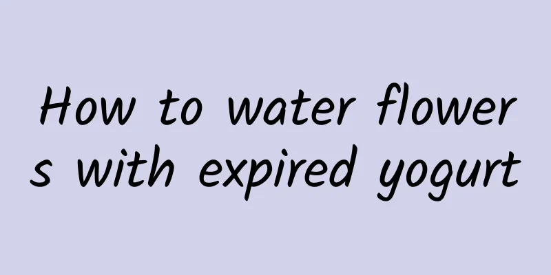 How to water flowers with expired yogurt