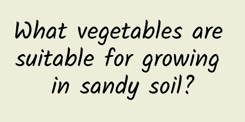 What vegetables are suitable for growing in sandy soil?